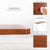 UpliftOffice.com VIVO DESK-KIT-1W4D Electric 43” x 24” Standing Desk, Dark Walnut TableTop, White Frame, desk,VIVO