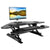 UpliftOffice.com VIVO Black Corner Height-Adjustable Standing Desk Converter, DESK-V000C, Desk Riser,VIVO