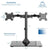 UpliftOffice.com VIVO Dual-Monitor Desk Stand for 2 Screens Up to 27