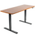 UpliftOffice.com VIVO Electric 60” x 24” Standing Desk, Dark Walnut Tabletop Black Frame, DESK-KIT-1B6D, desk,VIVO