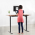 UpliftOffice.com VIVO Electric 60” x 24” Standing Desk, Dark Walnut Tabletop Black Frame, DESK-KIT-1B6D, desk,VIVO