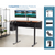 UpliftOffice.com VIVO Electric 60” x 24” Standing Desk, Dark Walnut Tabletop Black Frame, DESK-KIT-1B6D, desk,VIVO