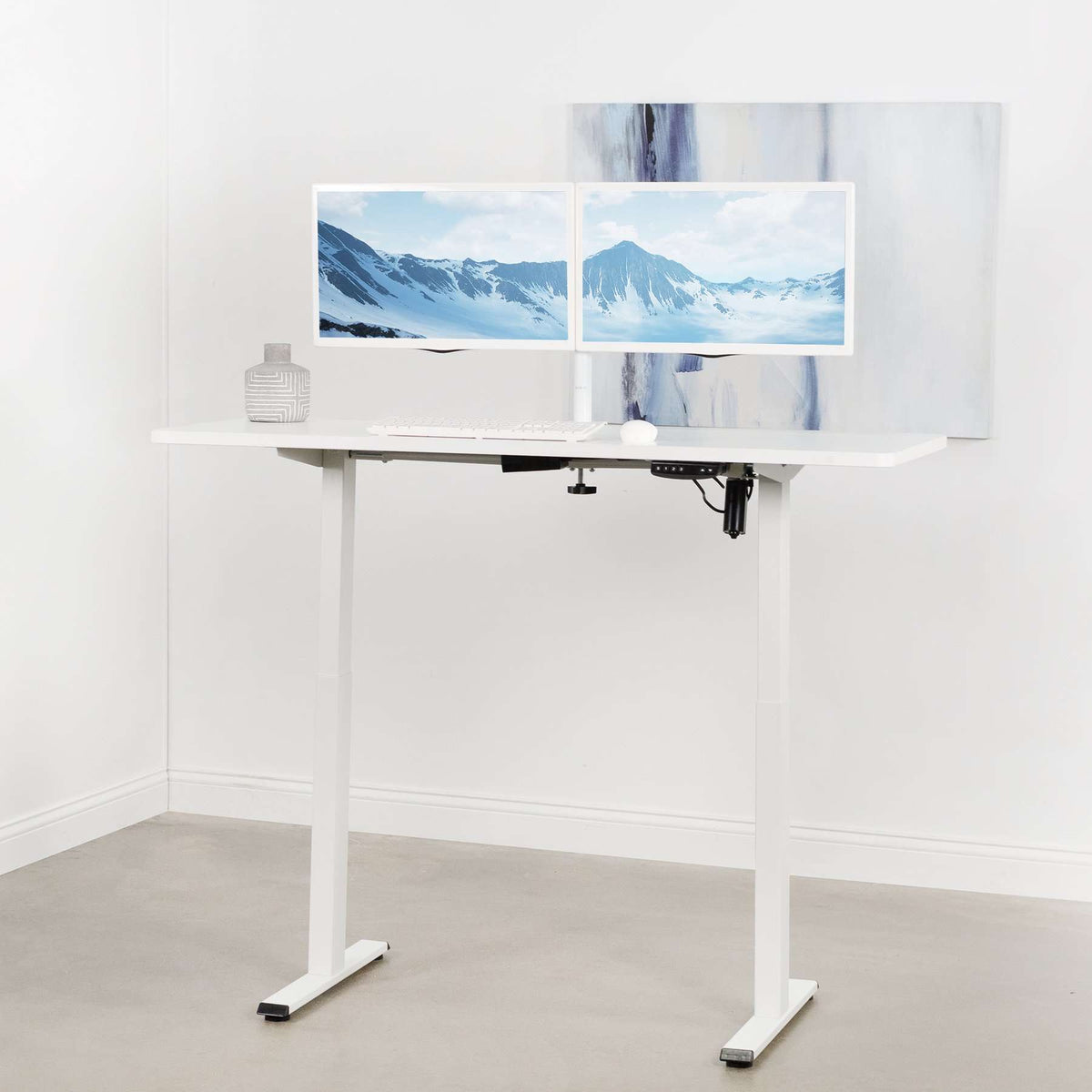 VIVO 33” to 51” Electric Single Motor Desk Frame, DESK-V100EWY/DESK ...