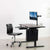 UpliftOffice.com VIVO Espresso Table Top, Black Frame 60