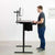 UpliftOffice.com VIVO Espresso Table Top, Black Frame 60