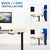 UpliftOffice.com VIVO Gray 24” x 24” Clamp-on Desk Privacy Panel Divider, PP-1-V024G, accessories,VIVO