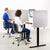 UpliftOffice.com VIVO Gray 24” x 24” Clamp-on Desk Privacy Panel Divider, PP-1-V024G, accessories,VIVO