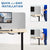 UpliftOffice.com VIVO Gray 60” and 2x24” Clamp-on Desk Privacy Panels, PP-3-V108G, accessories,VIVO