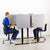 UpliftOffice.com VIVO Gray 60” and 2x24” Clamp-on Desk Privacy Panels, PP-3-V108G, accessories,VIVO