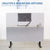 UpliftOffice.com VIVO Gray 60”x24” Clamp-on Desk Sound-Absorbing Acoustic Privacy Panel Divider, PP-1-V060G, accessories,VIVO