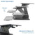 UpliftOffice.com VIVO Height Adjustable Standing Desk Gas Spring Tabletop Riser Sit Stand Station, DESK-V011G, Desk Riser,VIVO