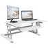 VIVO 36" White Height-Adjustable Standing Desk Monitor Riser Tabletop, DESK-V000W