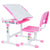 UpliftOffice.com VIVO Kids' Height-Adjustable Desk and Chair, DESK-V201B/V201G/V201P, Pink,desk,VIVO
