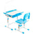 UpliftOffice.com VIVO Kids’ Height-Adjustable Desk & Chair w/ LED Lamp, DESK-V303B/V303P/303G, Blue,desk,VIVO