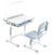 UpliftOffice.com VIVO Kids’ Height-Adjustable Desk & Chair w/ LED Lamp, DESK-V303B/V303P/303G, Grey,desk,VIVO