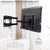UpliftOffice.com VIVO Long-Arm Adjustable TV Wall Mount, MOUNT-VW080L, accessories,VIVO