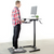 UpliftOffice.com VIVO Black Manual Crank Height-Adjustable Dual Platform Standing Desk with Base, DESK-V111VM, desk,VIVO