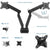 UpliftOffice.com VIVO Pneumatic Arm Dual Monitor Desk Mount, STAND-V102BB, accessories,VIVO