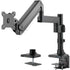 VIVO Pneumatic Arm Single Monitor Desk Mount with USB, STAND-V101GTU