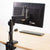 UpmostOffice.com VIVO Pneumatic Arm Single Monitor Desk Mount with USB, STAND-V101GTU rear view w/ cables