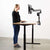 UpmostOffice.com VIVO Pneumatic Arm Single Monitor Desk Mount with USB, STAND-V101GTU with standing model