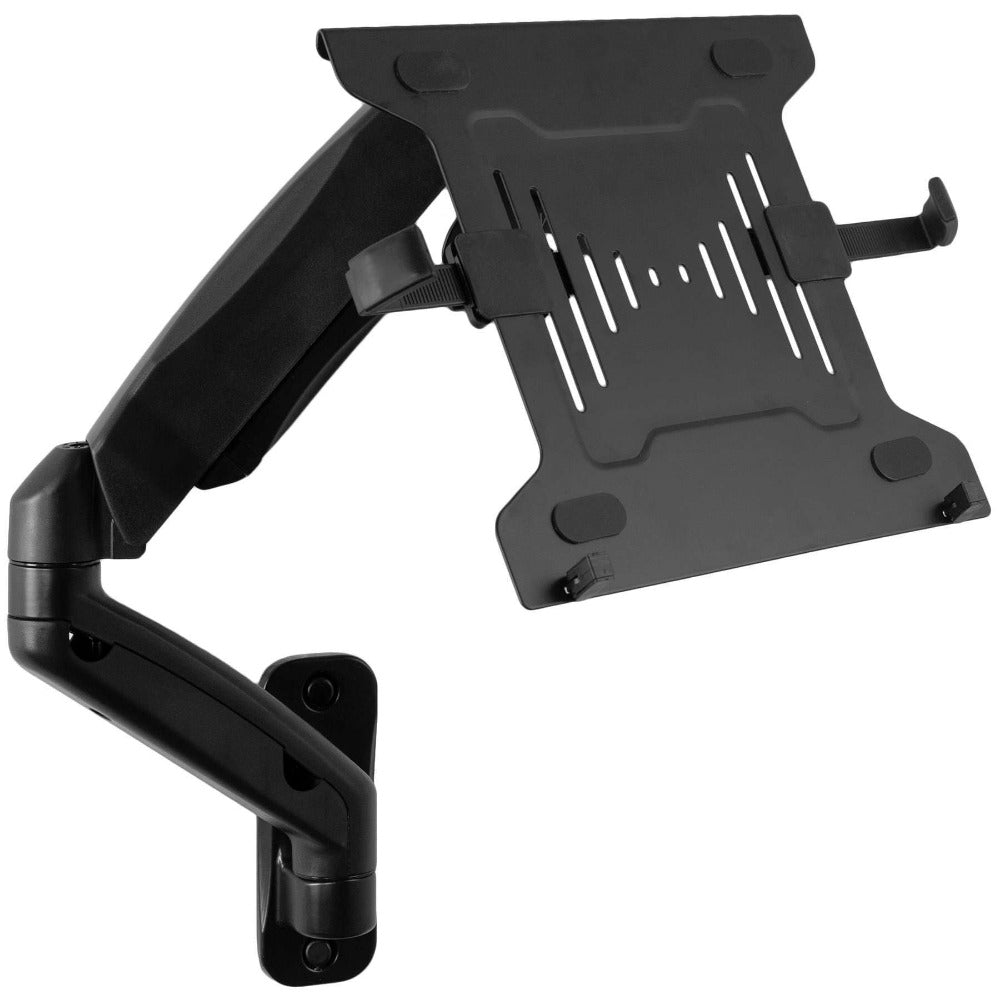 Mount-It! Laptop VESA Mount Tray | Laptop Holder Arm Mount Attachment |  Vented Notebook Tray | Laptop Tray Clamp for Monitor Stand 75mm & 100mm VESA