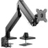 VIVO Pneumatic Arm Triple Monitor Desk Mount with Pull Handle, STAND-V101G3