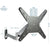 UpliftOffice.com VIVO Silver Pneumatic Arm Wall Mount for 26