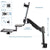 UpliftOffice.com VIVO Sit-to-Stand Dual Monitor Desk Mount Workstation, STAND-SIT2D, accessories,VIVO