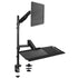 VIVO Sit-to-Stand Single Monitor Desk Mount Workstation, STAND-SIT1B