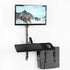 VIVO Sit-to-Stand Single Monitor Wall Mount Workstation, STAND-SIT1BW
