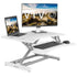VIVO White 30" Height Adjustable Standing Desk Monitor Riser, DESK-V000MW