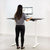 UpliftOffice.com VIVO White Electric Single Motor Adjustable StandUp Desk Frame Base, DESK-V101EW, Desk Frame,VIVO