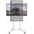 UpmostOffice.com VIVO White Mobile Portrait to Landscape TV Cart for 37
