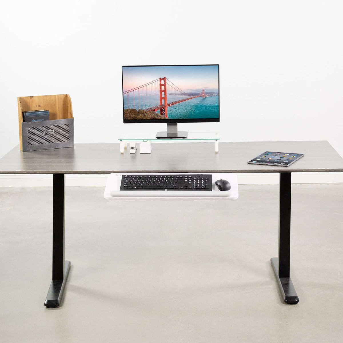 Upmost Office VIVO Under-Desk Ergonomic Adjustable Keyboard MOUNT-KB03B ...