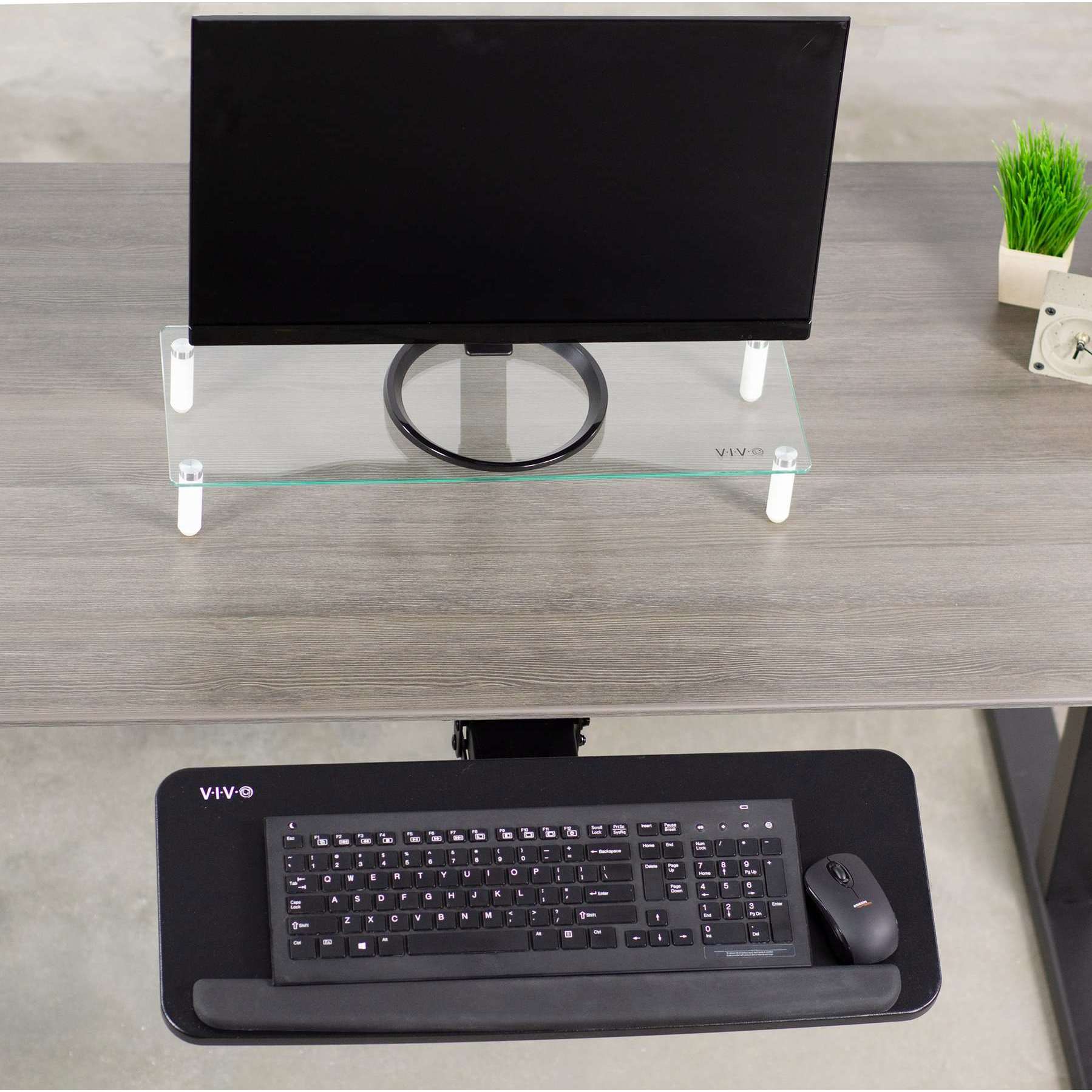 Upmost Office VIVO Under-Desk Ergonomic Adjustable Keyboard  MOUNT-KB03B/KB03W