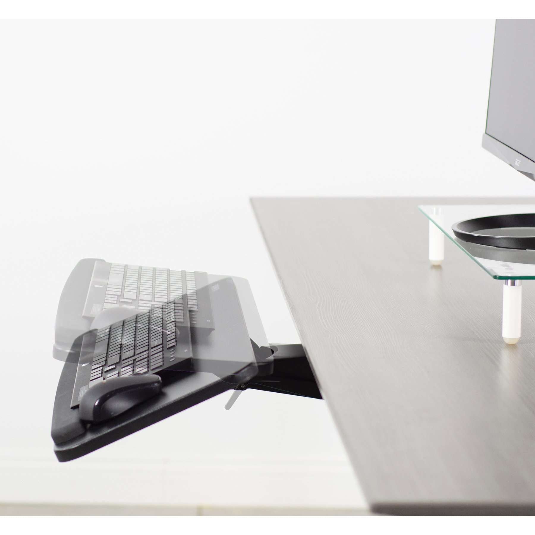 White keyboard tray under desk deals