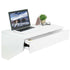 VIVO White Wall Mounted 28” Desk with Drawer, DESK-SF01W