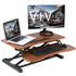 VIVO Wood-Colored Height-Adjustable Standing Desk Converter Sit-Stand Riser, DESK-V000KA