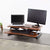 UpmostOffice.com VIVO Wood-Colored Height-Adjustable Standing Desk Converter Sit-Stand Riser, DESK-V000KA profile