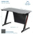 UpliftOffice.com VIVO Z-Shaped 47” Gaming Desk with LED Lights, DESK-GMZ1R, desk,VIVO